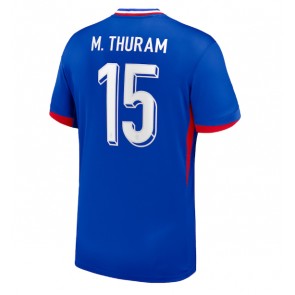 Francuska Marcus Thuram #15 Domaci Dres EP 2024 Kratak Rukavima